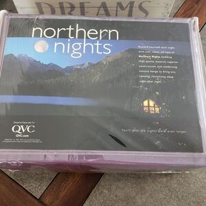 Northern Nights Dark Purple King Sheet Set